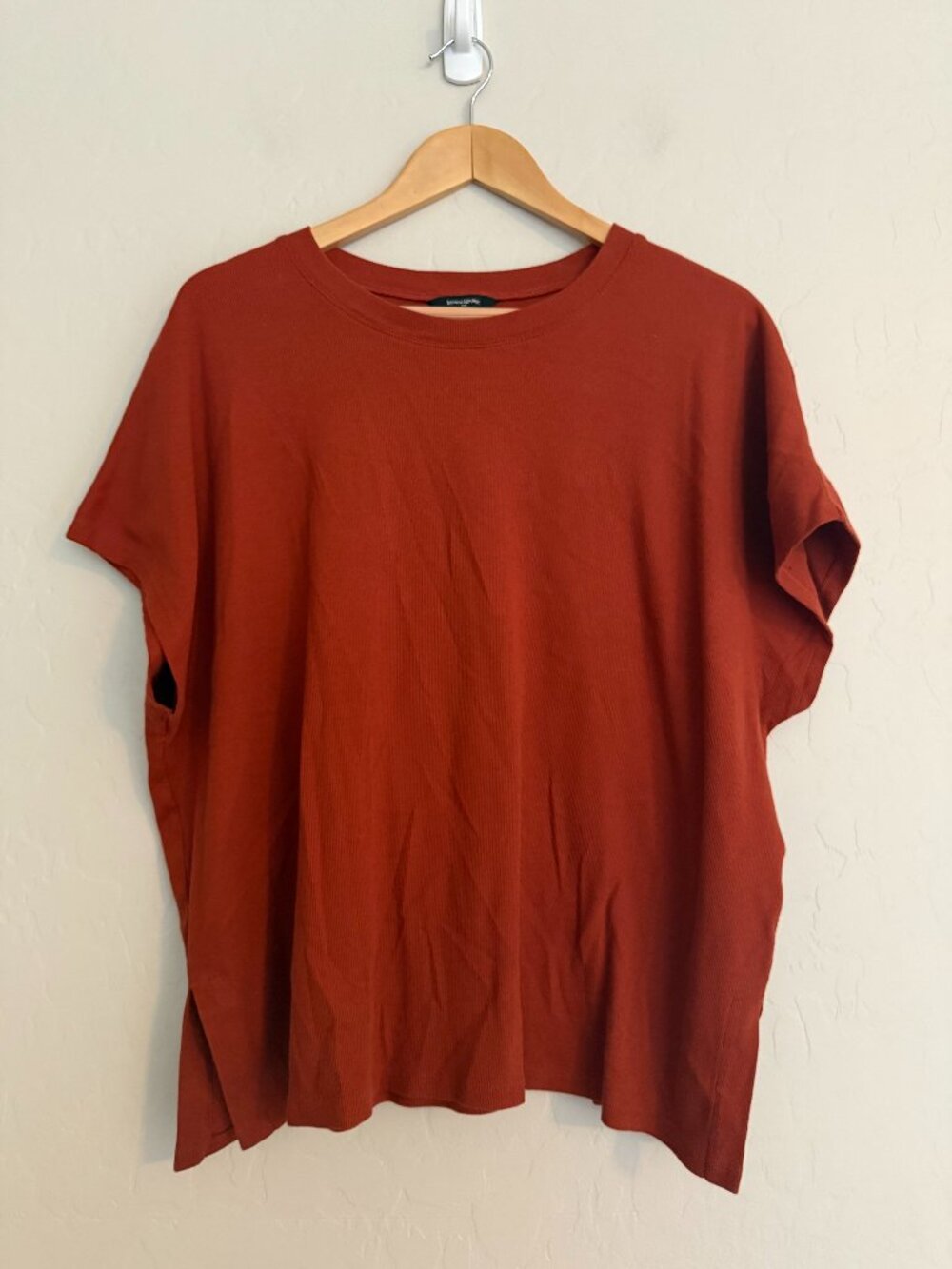 NWT Banana Republic Factory Ribbed Rust Top Size XL